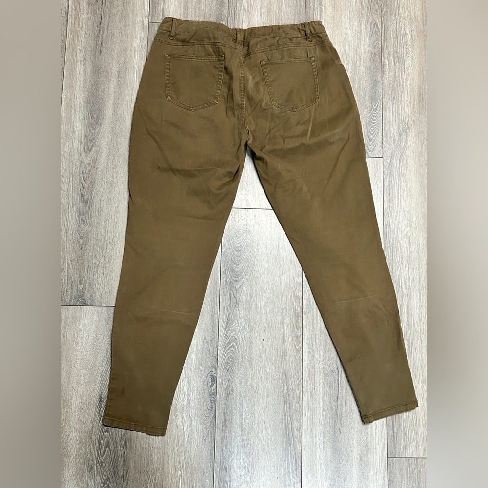 Michael Kors olive safari izzy skinny jeans size 10 - Picture 4 of 10